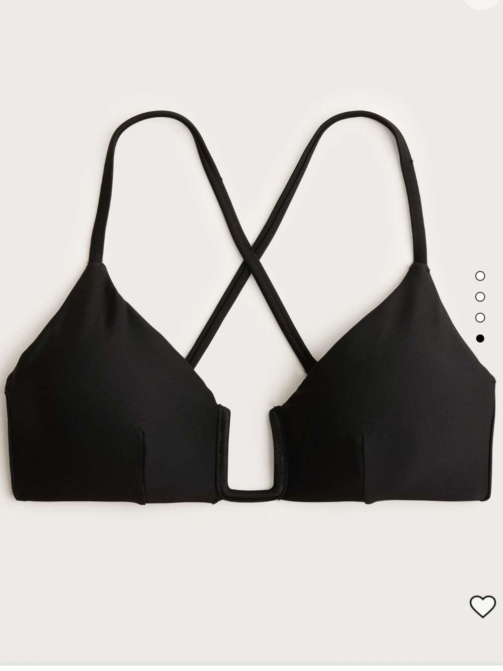 NWT Mira Bikini Top in Classic Sculpt - Black - Small